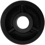 4" Cast Iron V Groove Caster Wheel with Straight Roller Bearing - 2800lbs Capacity (4 Pack)
