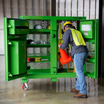 Industrial Polyurethane Casters - 8"x2" Heavy Duty Set of 4 with 6000 LB Load-Bearing Capacity - Perfect for Furniture, Workbenches, and Tool Boxes