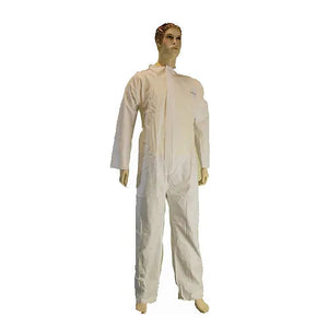 SMS Coverall, 50G, Zipper Front, Elastic Cuffs, No Boots, Single Collar - Sizes S to 4XL, Case of 25