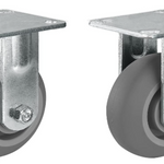 2" Wide Thermoplastic Rubber Caster (Crown Tread)