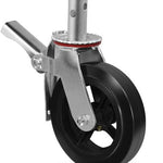 2" Wide Rubber on Cast Iron Scaffolding Casters