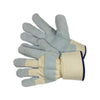 Grey Split Leather Palm Gloves, ANSI Cut Level A4, Twaron/Steel/Cotton Knitted Lining, Twaron Sewing Thread, Sizes L & XL