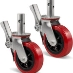 2" Wide Polyurethane on Polypropylene Scaffolding Casters