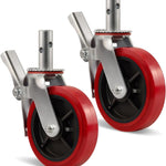 2" Wide Polyurethane on Polypropylene Scaffolding Casters