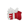 Goatskin Drivers Gloves - Keystone Thumb, Red Canvas Cuff & Back, Size: S-2XL