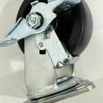 5" x 2" Heavy Duty Plastic Wheel Casters with Brake