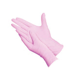 Violet and Pink Medical Grade Nitrile Gloves, 4mil, Powder Free - S-XL - Case of 1000