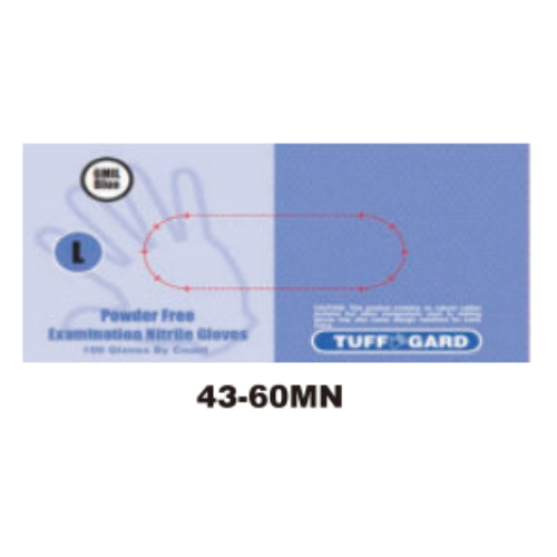 6mil Blue Nitrile Gloves, Medical Grade - Powder Free, Diamond Textured Grip, 9" Long, S-XL - Case of 1000