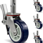 2" Wide Polyurethane on Polyolefin Scaffolding Casters
