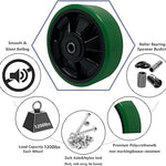 6" x 2" Polyurethane on Nylon Wheel