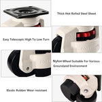 1" Wide Retractable Leveling Machine Casters