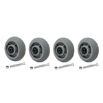 2" Wide Thermoplastic Rubber Wheel (Crowned )
