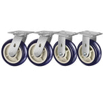 2" Wide Polyurethane on Polyolefin Casters