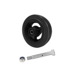 2" Wide Rubber Tread on Cast Iron Wheel