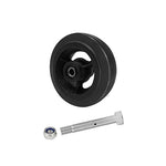 2" Wide Rubber Tread on Cast Iron Wheel