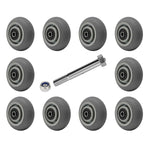 2" Wide Thermoplastic Rubber Wheel (Crowned )