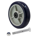 2" Wide Polyurethane on Polypropylene Wheels
