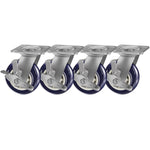 2" Wide Polyurethane on Polyolefin Casters