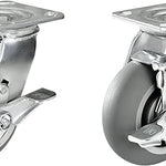 2" Wide Thermoplastic Rubber Caster (Crown Tread)