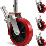 2" Wide Polyurethane on Polypropylene Scaffolding Casters