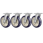2" Wide Polyurethane on Polyolefin Casters