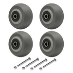 2" Wide Thermoplastic Rubber Wheel (Crowned )