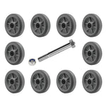 2" Wide Thermoplastic Rubber Wheel