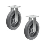 2" Wide Heavy-duty Rubber Caster