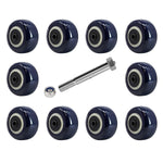 2" Wide Polyurethane on Polypropylene Wheels