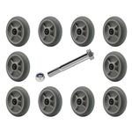 2" Wide Thermoplastic Rubber Wheel (Crowned )