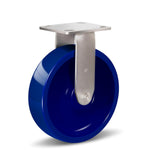 2" Wide Solid Polyurethane Stainless Steel Caster (Blue)