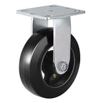 2" Wide Rubber Tread Cast Iron Caster