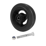 2" Wide Rubber Tread on Cast Iron Wheel