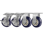 2" Wide Polyurethane on Polyolefin Casters