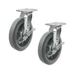 2" Wide Heavy-duty Rubber Caster