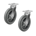 2" Wide Heavy-duty Rubber Caster