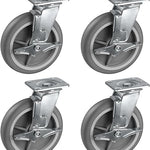 2" Wide Thermoplastic Rubber Caster (Crown Tread)