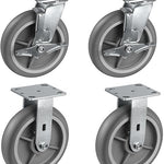 2" Wide Thermoplastic Rubber Caster (Crown Tread)
