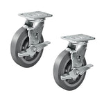 2" Wide Heavy-duty Rubber Caster