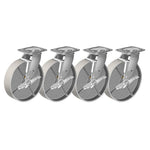 2" Wide Heavy Duty Steel Casters