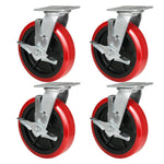 2" Wide Long Lasting Polyurethane Caster