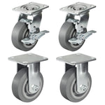 2" Wide Heavy-duty Rubber Caster