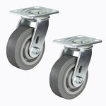 2" Wide Heavy-duty Rubber Caster