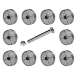 2" Wide Steel Wheel