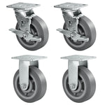 2" Wide Heavy-duty Rubber Caster