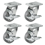 2" Wide Heavy-duty Rubber Caster