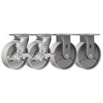2" Wide Heavy Duty Steel Casters