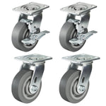 2" Wide Heavy-duty Rubber Caster