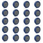5"x 1-1/4" Polyurethane Shopping Cart Wheels (Blue/Red)