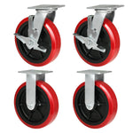 2" Wide Long Lasting Polyurethane Caster